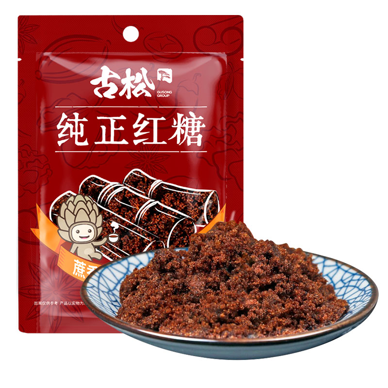 Gusong 古松食品 纯正红糖 300g*1袋 4.23元/件（需购3件，实付12.7元包邮）