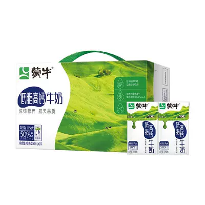 限地区：蒙牛低脂高钙牛奶250ml×24盒 28.4元 包邮（需用券）