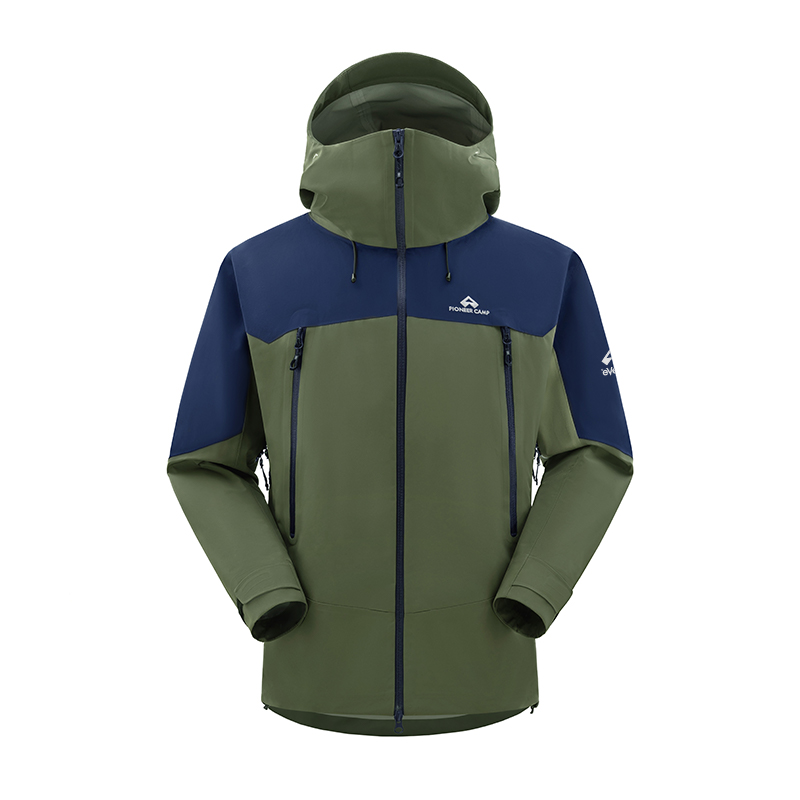 移动端：Pioneer Camp 雪鹰2.0硬壳冲锋衣男秋冬款防风保暖外套户外高海拔登山