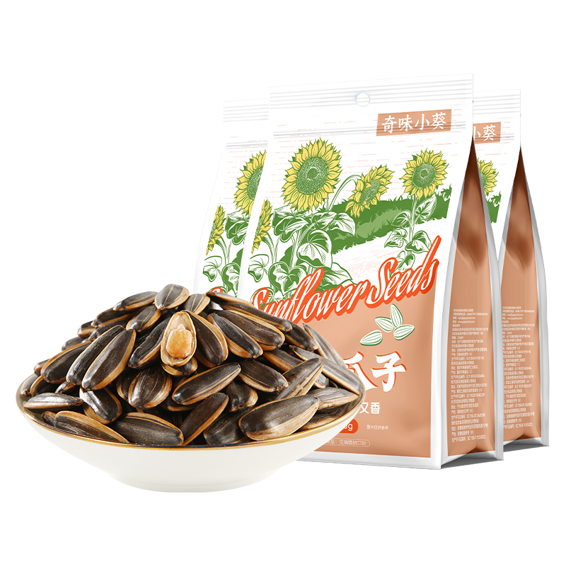 洽洽 五香瓜子400g*3袋毛嗑奇味小葵花籽休闲零食 12.03元