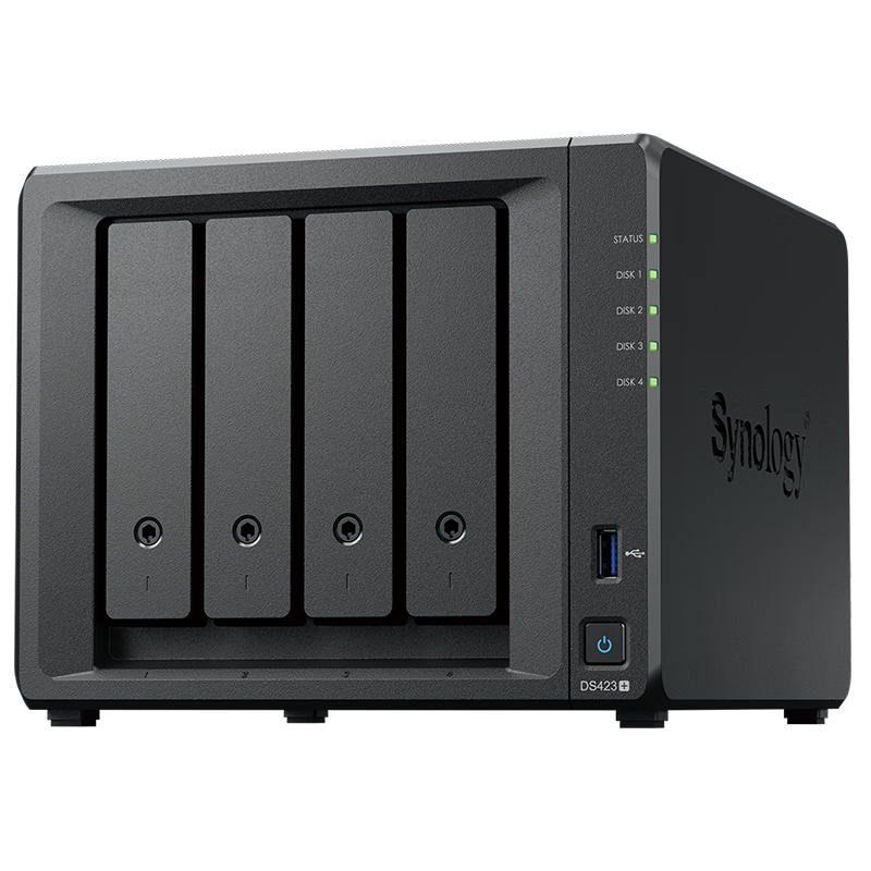 PLUS会员：Synology 群晖 DS423+ 4盘位 NAS网络存储 （Intel四核 、无内置硬盘） 315