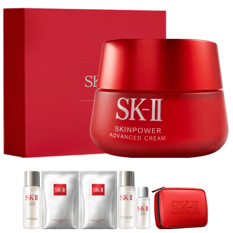 京东百亿补贴、plus会员：SK-II 大红瓶面霜100g乳液护肤品套装礼盒sk2化妆品