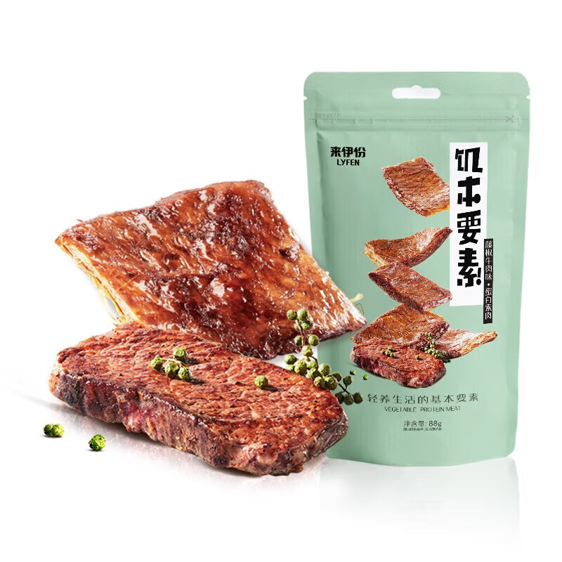 来伊份 素肉系列 手撕素食豆干制品 88g *12件 39元（需领券，合3.25元/件）