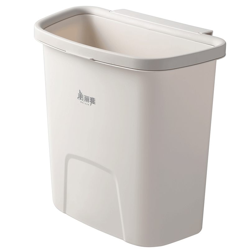 PLUS会员:美丽雅 壁挂垃圾桶4L(白色) 6.75元包邮