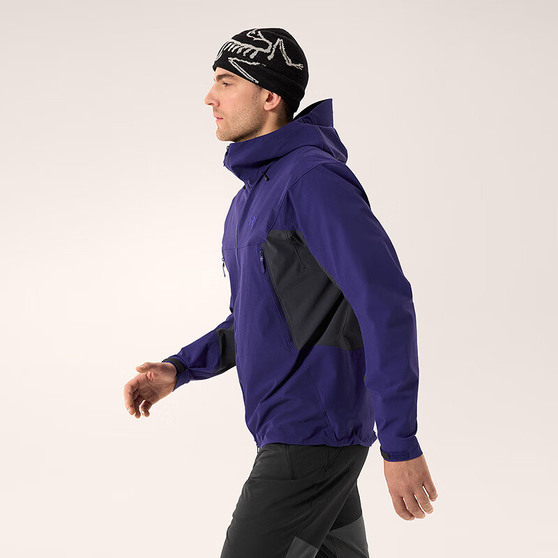 ARC'TERYX 始祖鸟 SERRATUS HOODY 透气 男子 软壳夹克 韵动紫/蓝黑色 M 3600元