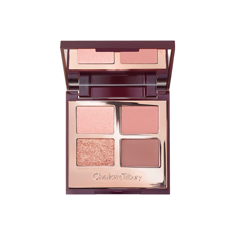 Charlotte Tilbury 圣诞限定「眼妆吸晴礼盒」（四色眼影枕边话+粉饼「小金盘」