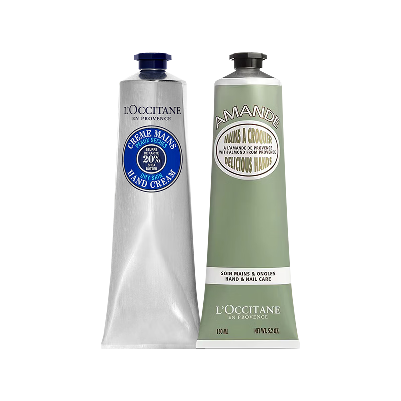 欧舒丹 2支护手霜套装乳木果保湿滋润礼物礼盒 190元