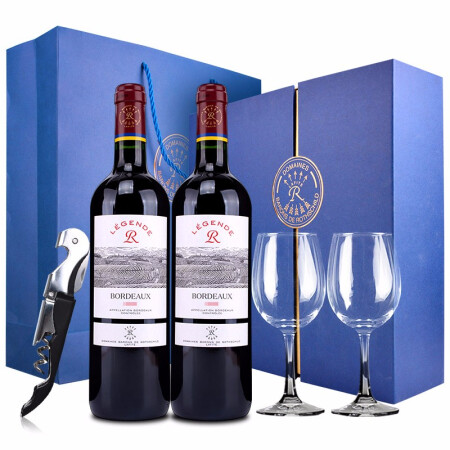 CHATEAU LAFITE ROTHSCHILD 拉菲古堡 LAFITE 拉菲 传奇波尔多+爱汝 干红葡萄酒 750ml*2