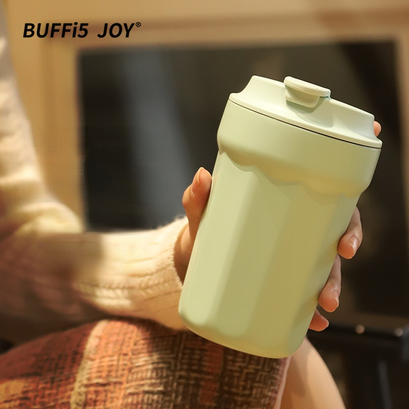 BUFFi5 JOY 保温咖啡杯 原野绿 360ml 19.9元（需用券）