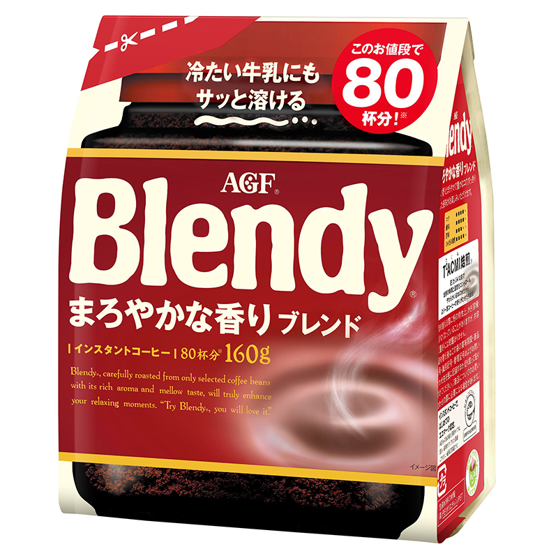 AGF 醇和浓香混合 速溶黑咖啡 160g 37.8元