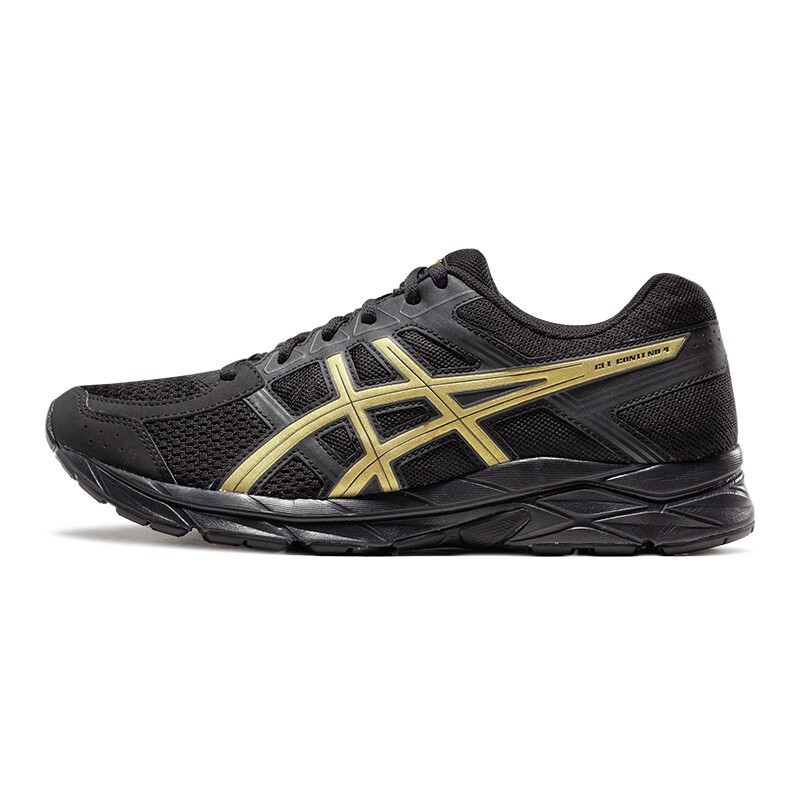 概率券：ASICS 亚瑟士 GEL-CONTEND 4 男子跑鞋 T8D4Q-013 黑色/金色 288.05元（需买2