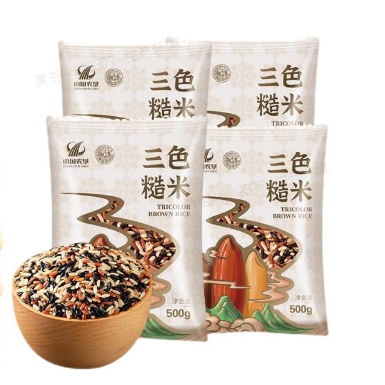 LIANG NONG JIA DAO 良农嫁稻 三色糙米 500g*4袋 14.9元包邮（需用券）