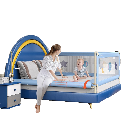 M-CASTLE MC-409 婴儿床护栏 单片装 天空蓝 1.8m 61元（需用券）