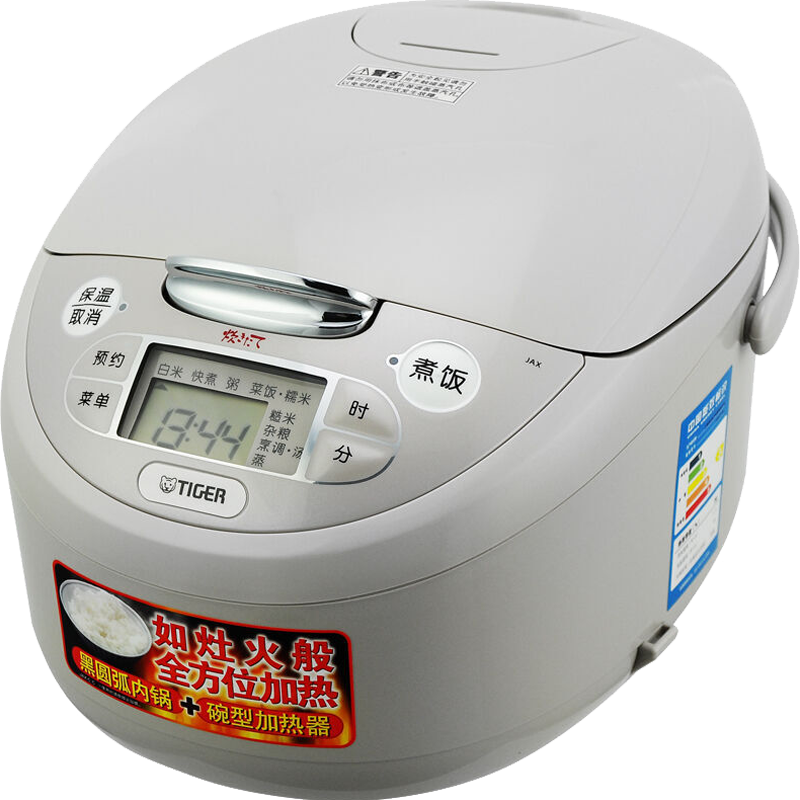 PLUS会员：TIGER 虎牌 碗型加热智能微电脑 可预约电饭煲 2-3人 3L JAX-C10C 536元 