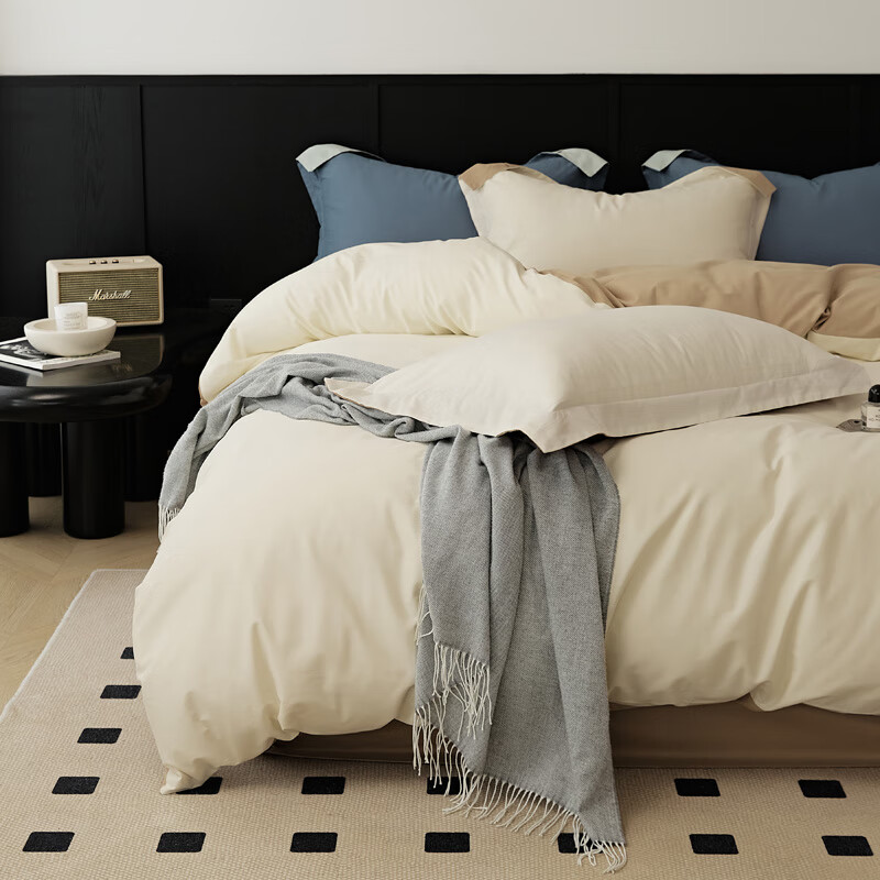 PLUS会员：AIDLI 60支100%全棉磨毛新疆长绒棉加厚保暖四件套 200*230cm 159元（需