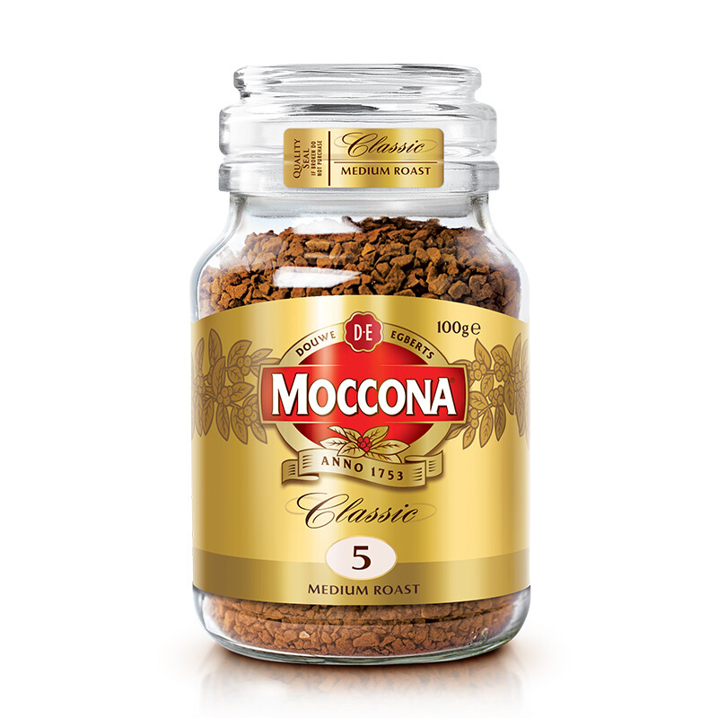 Moccona 摩可纳 临期Moccona 摩可纳 经典5号 冻干速溶咖啡粉200g 60元