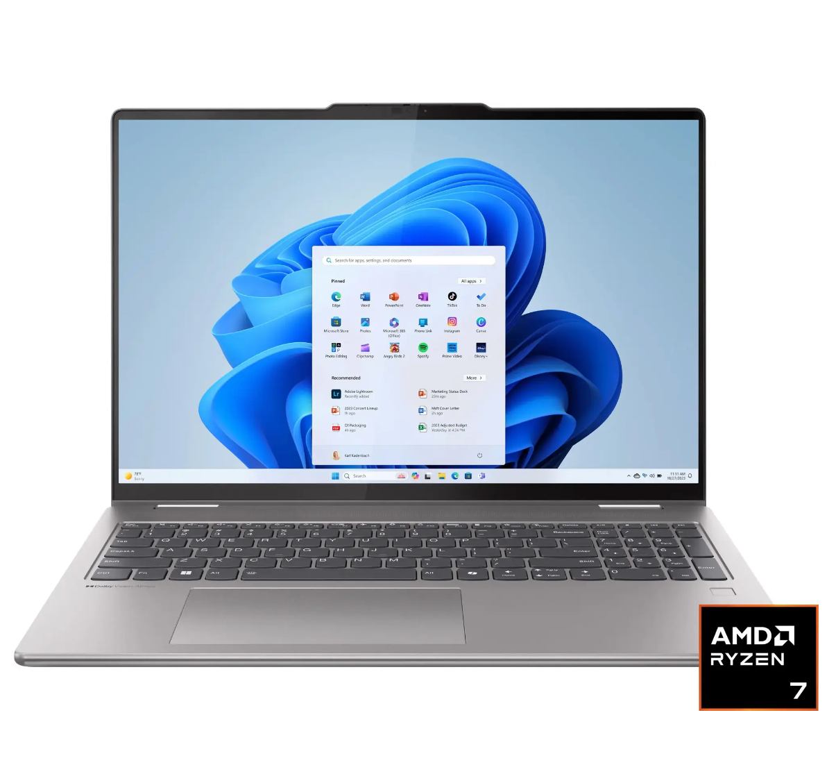 Lenovo Yoga 7 16 变形本 (R7 8840HS, 16GB, 1TB) 6.1折 $549.99（约3989元）