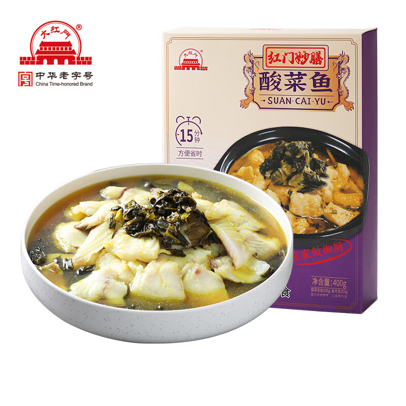 大红门 酸菜鱼 400g（买一送一） 20.08元，折10.04元/件（需用券）