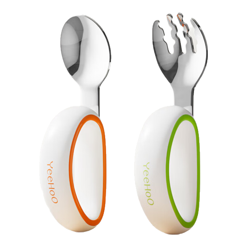 英氏 宝宝学吃饭训练叉勺婴儿学习自主进食 19.99元（需用券）