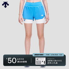 DESCENTE 迪桑特 WOMENS RUNNING系列 女子梭织短裤 D2232RHP07 SB-SB S(160/62A) 410元