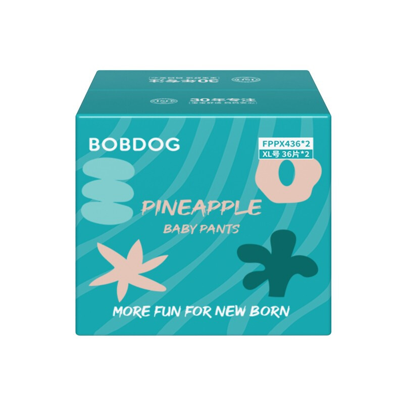 移动端、京东百亿补贴：BoBDoG 巴布豆 新菠萝量贩装拉拉裤XL码72片(12-17kg)婴