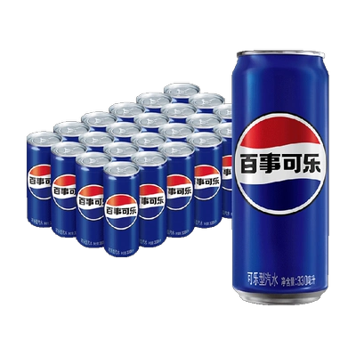 百事可乐 碳酸饮料 细长罐 330ml*24 罐 整箱 可乐味 34.06元/件（共68.12元+1.19元