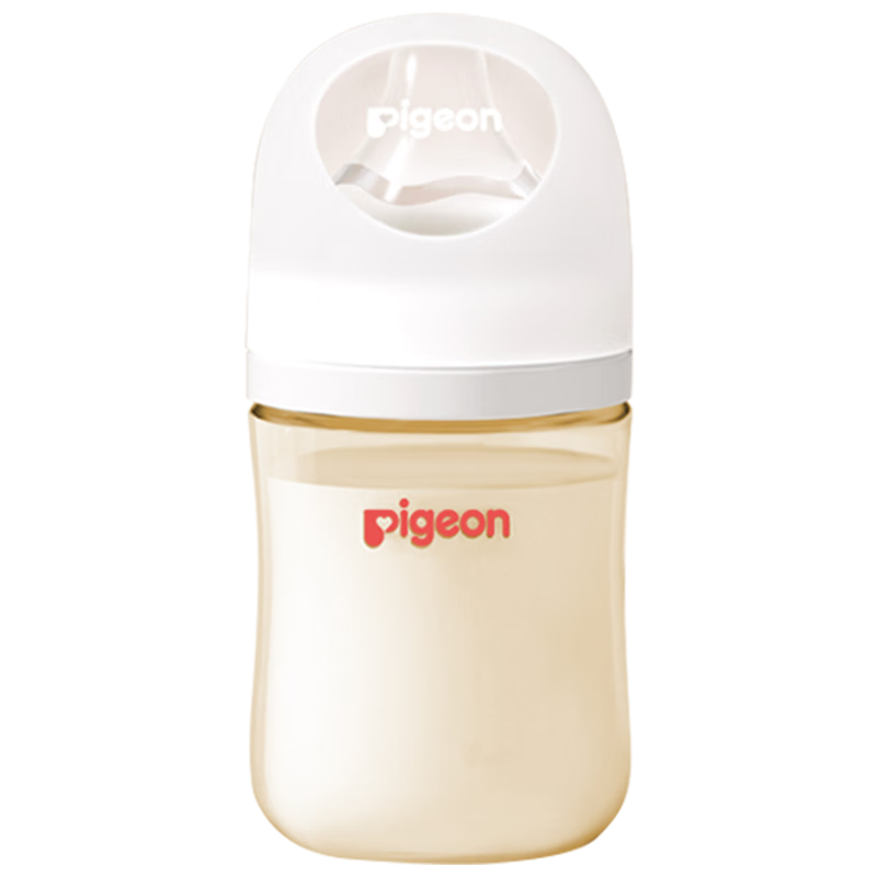 plus：贝亲（Pigeon）婴儿新生儿奶瓶 第3代 硅胶仿母乳宽口径SS号 160ml 66.25元