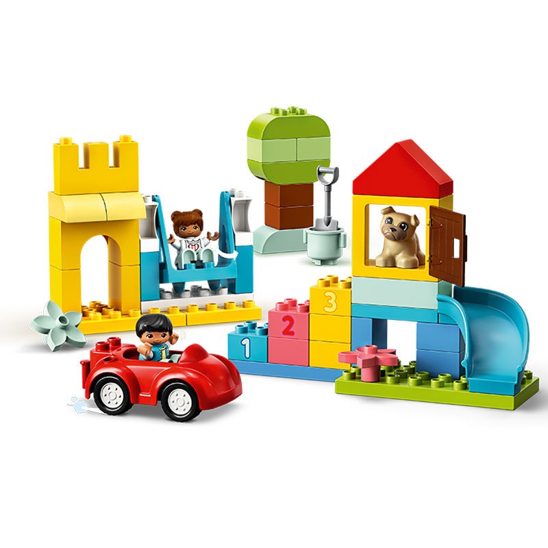 88VIP：LEGO 乐高 得宝豪华缤纷桶10914儿童拼装积木官方玩具1岁半+生日礼物 254