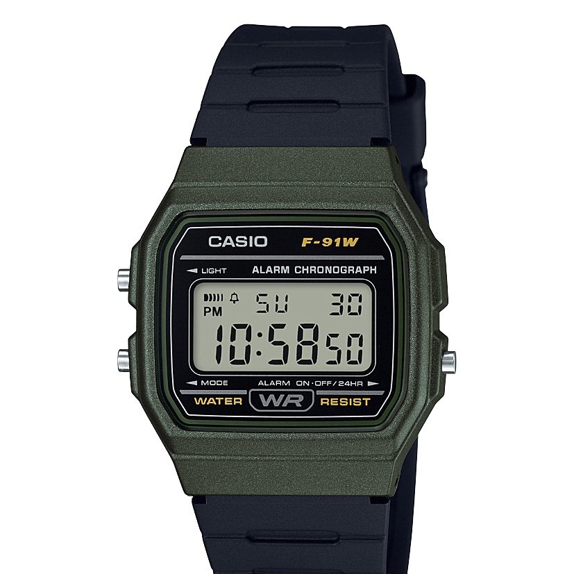 CASIO 卡西欧 经典树脂表带数字运动手表 F91W-1 81.25元（需用券）