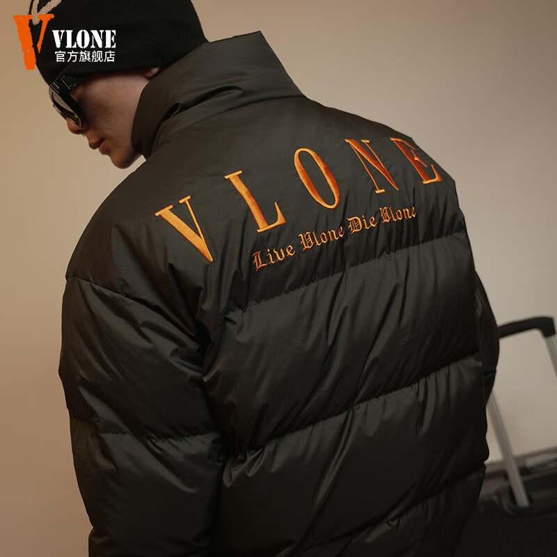 VLONE 美版 羽绒服男 90绒立领大V男装 299.5元包邮（需领券）