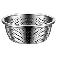 洗菜盆沥水篮 食品级304不锈钢盆 特厚款18㎝ 3.8元