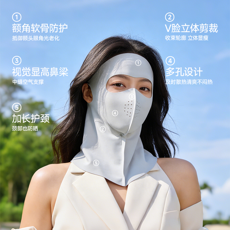 MISSWISS 女士防晒口罩 FSKZ26003-XMG 19.9元（需用券）