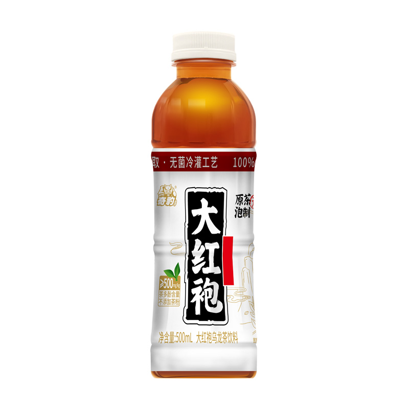 奇豹 cheetah 奇豹 大红袍乌龙茶无糖饮料 500ml*5瓶/箱 24.9元（需用券）