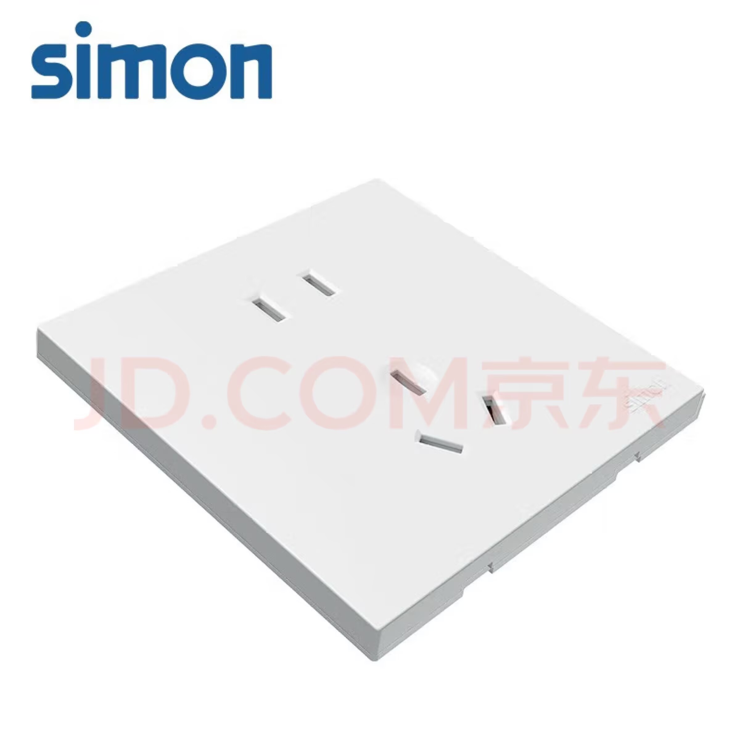 西蒙电气 西蒙（SIMON）i6 Air系列雅白色 五孔插座10只装 111.66元