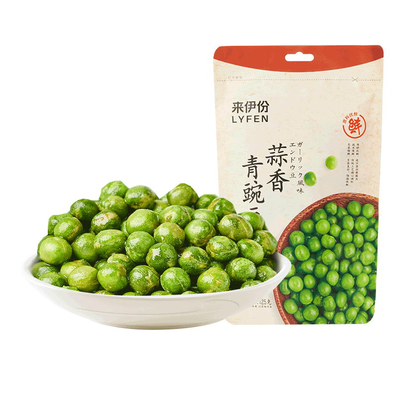 需首购、plus会员:来伊份 蒜香青豆125g 4.73元