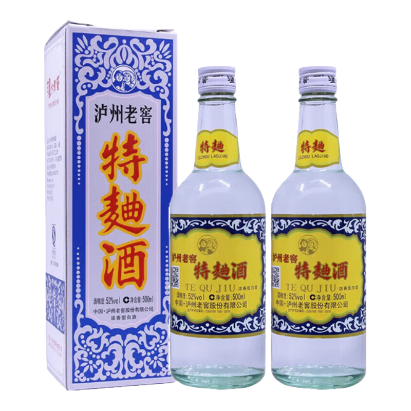 泸州老窖 特曲60版52度浓香型白酒500ml*2瓶 年份随机 722元（需用券）