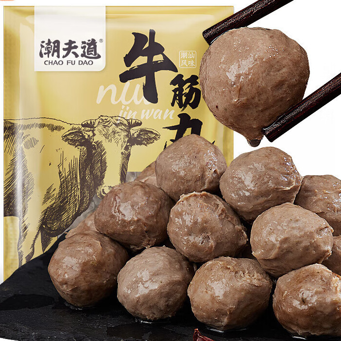 潮夫道 牛筋丸 250g 23.4元