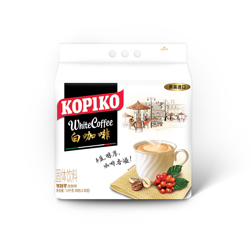 88VIP：可比可 速溶三合一咖啡白咖啡30g*50条 74.95元（需用券）