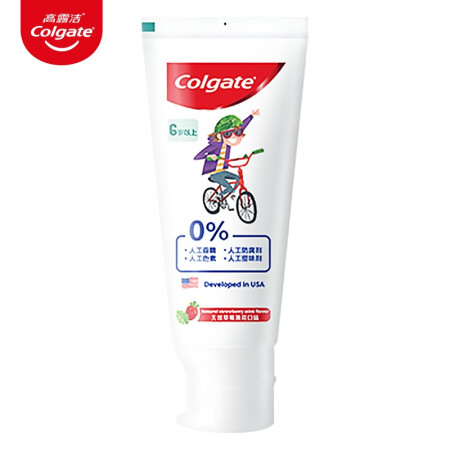 Colgate 高露洁 6岁以上儿童牙膏70g（天然草莓薄荷口味）可吞咽 13.58元（需买