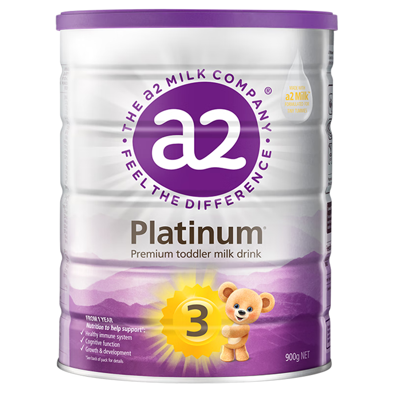 a2 新西兰紫白金版 3段 婴幼奶粉 900g 1罐 208元
