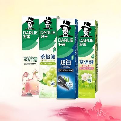 88VIP：DARLIE 好来 牙膏套装（竹炭深洁140g+白桃160g+百香果160g+茉莉白茶140g）*5