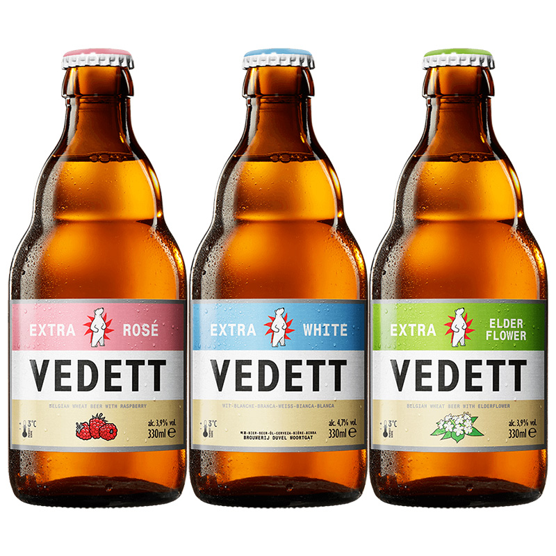 VEDETT 白熊 玫瑰接骨木啤酒 330ml*3瓶 24.9元