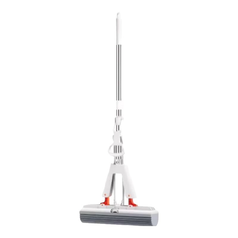 2025新款海绵胶棉拖把 28cm单挤水 不锈钢杆 免手洗一拖净 7.05元