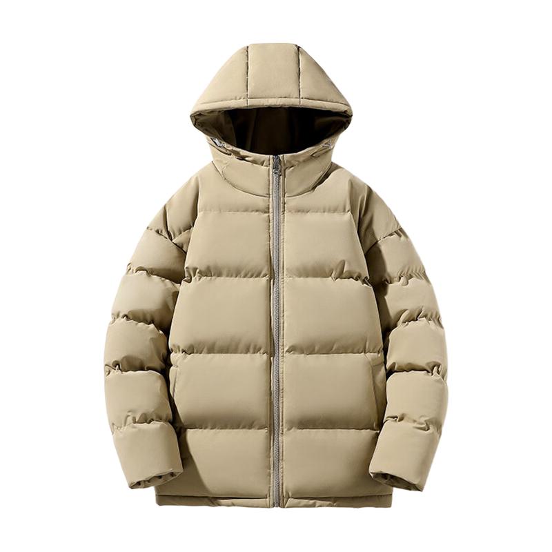 真维斯 男女同款 连帽棉袄 加厚保暖 面包服外套 49.9元