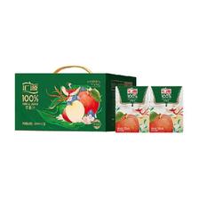 需福袋，88VIP:汇源100﹪苹果汁果蔬汁200ml*12盒浓缩果汁原汁饮料 34元