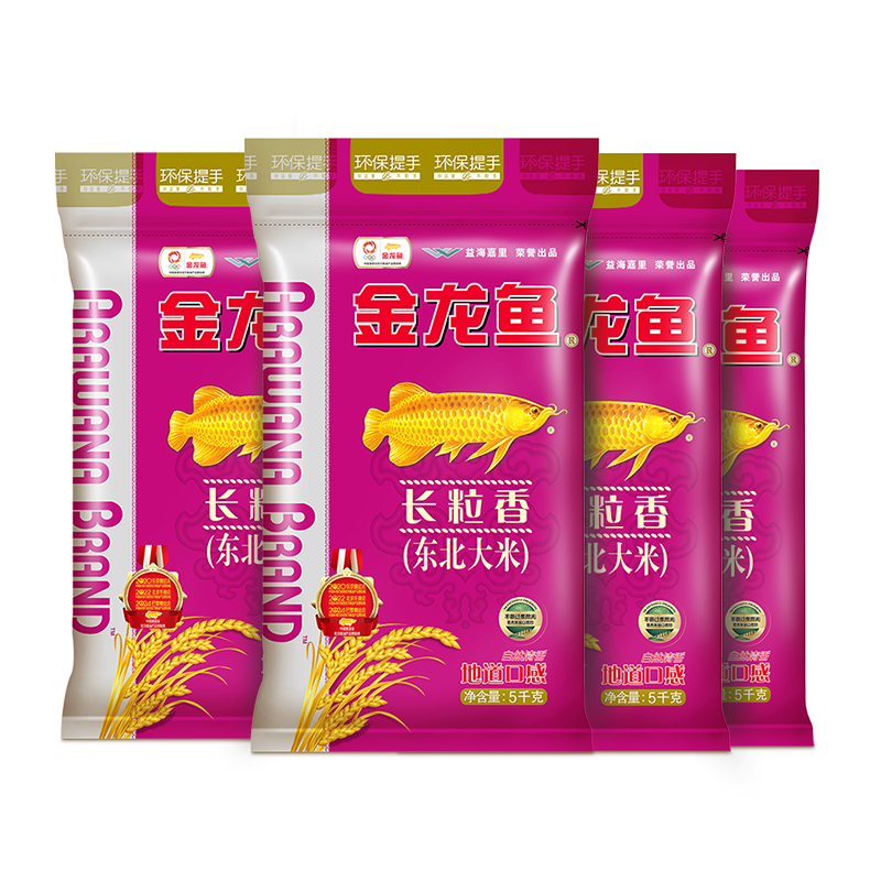 金龙鱼 长粒香 东北大米 5kg*4袋 ￥154.6