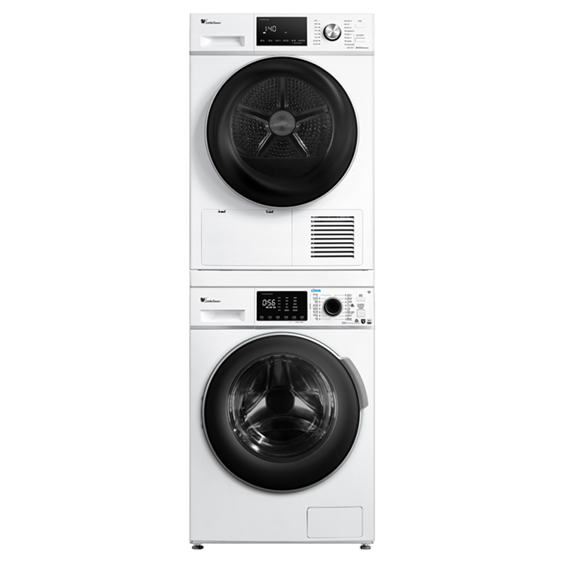 PLUS会员：LittleSwan 小天鹅 水魔方系列 TG100VT86WMAD5+TH100VTH35 热泵式洗烘套装 