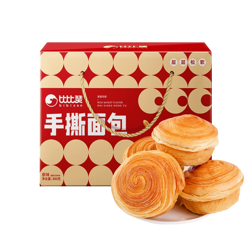 比比赞手撕面包300g 券后4.99元