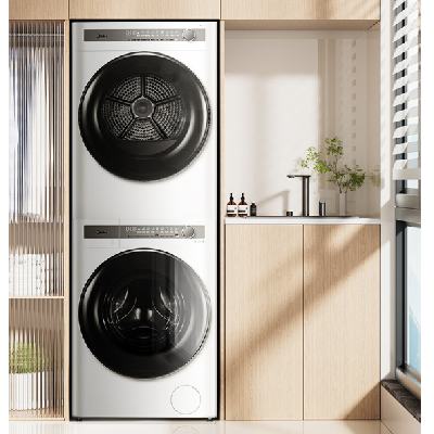 PLUS会员：Midea 美的 MG100AIR1PLUS+AIR1 洗烘套装 10公斤 5255.4元包邮（赠PLUS会员