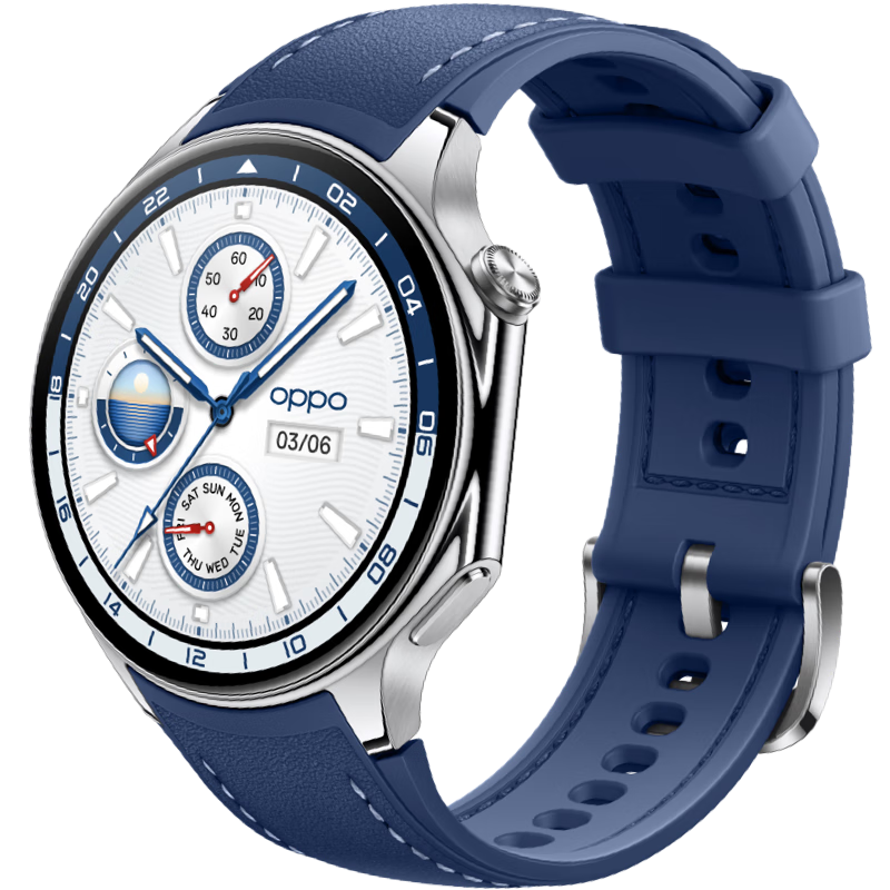 OPPO Watch X eSIM智能手表 千帆蔚蓝 2299元包邮 （需用券）
